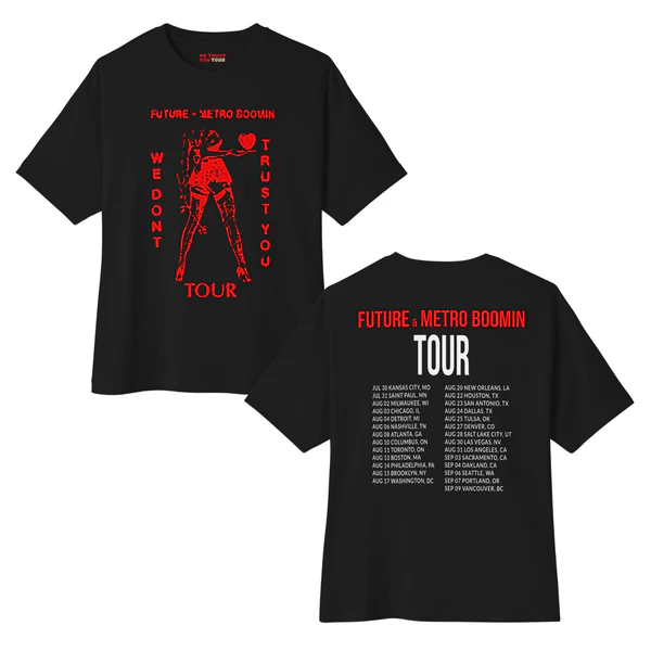 WDTY Heartbreaker Tour Dates T-shirt (Red Ink)